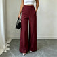 Trending Now⭐👖✨ High-Waisted Wide-Leg Pants with Side Buttons – Flattering Silhouette & Unique Detail for Effortless Style