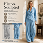Women's Casual Cowl Neck Top and Wide-Leg Pants Set
