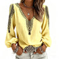 ✨🛍️Fresh Drop - V-Neck 3D Print Long Sleeve – Flattering Fit & Modern Aesthetic for Any Wardrobe