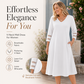 ☀️👗Top Pick - V-Neck Midi Dress – Relaxed Fit & Soft Drape for Any Occasion