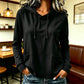 Women's Casual Hoodie with Drawstring & Pockets