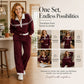 Trending Now👚👖 Striped Patchwork Hoodie & Wide-Leg Pants Set – Relaxed 2-Piece for Effortless Street Style