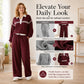 Trending Now👚👖 Striped Patchwork Hoodie & Wide-Leg Pants Set – Relaxed 2-Piece for Effortless Street Style