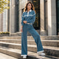 Trending Now👚👖 Striped Patchwork Hoodie & Wide-Leg Pants Set – Relaxed 2-Piece for Effortless Street Style