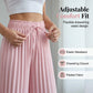 Best Seller🔥 👖 Pleated wide-leg pants with an adjustable drawstring – soft drape and wrinkle-free elegance