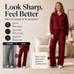 ✨🛍️Fresh Drop - Button-Front Top & Wide-Leg Set – Clean Lines & Breezy Comfort for Work or Weekend 🍃