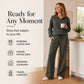 ✨🛍️Fresh Drop - Button-Front Top & Wide-Leg Set – Clean Lines & Breezy Comfort for Work or Weekend 🍃