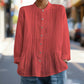 Current Trend👚 Classic collared shirt with elegant pleats