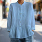 Current Trend👚 Classic collared shirt with elegant pleats