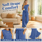👚New Arrivals - Lounge Set with Soft Drape – Versatile Matching Set for Coffee Runs & Weekend Travel 🌿