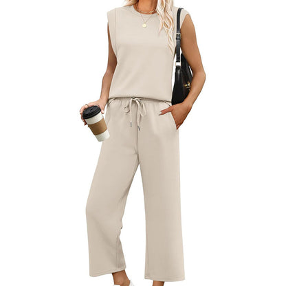👚New Arrivals - Lounge Set with Soft Drape – Versatile Matching Set for Coffee Runs & Weekend Travel 🌿