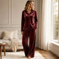 Women’s Casual Velvet 2-Piece Lounge Set