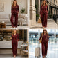 Women’s Casual Velvet 2-Piece Lounge Set