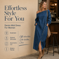 ✨🛍️Fresh Drop - Denim Off-Shoulder Dress – Relaxed Fit & Trendy Cut