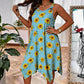 ✨🛍️Fresh Drop - Daisy Print Sleeveless Maxi – Breathable Comfort & Effortless Vacation Vibes 🍃