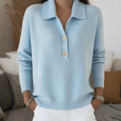 Bestseller🏆👚 Elegant Lapel Collar Knit – Timeless Design & All-Day Comfort for Every Look