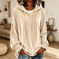 Bestseller🏆👚 Velvet Hooded Pullover – Luxe Texture & All-Day Comfort for Every Look
