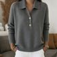 Bestseller🏆👚 Elegant Lapel Collar Knit – Timeless Design & All-Day Comfort for Every Look