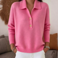 Bestseller🏆👚 Elegant Lapel Collar Knit – Timeless Design & All-Day Comfort for Every Look