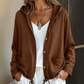 Women's Casual Hooded Jacket with Drawstring Hem