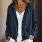 Women's Casual Hooded Jacket with Drawstring Hem