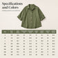 ⭐Trending Now⭐ Retro Cotton Linen Oversized Shirt – Natural Breathable Fabric & Timeless Style for Every Body