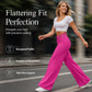 ✨🛍️Fresh Drop - High-Waisted Flowy Pants with Cutout Detail – Premium Texture & Versatile Style from Day to Night
