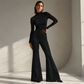 ✨🛍️Fresh Drop - High-Waisted Flowy Pants with Cutout Detail – Premium Texture & Versatile Style from Day to Night