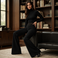 ✨🛍️Fresh Drop - High-Waisted Flowy Pants with Cutout Detail – Premium Texture & Versatile Style from Day to Night