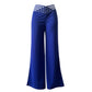 ✨🛍️Fresh Drop - High-Waisted Flowy Pants with Cutout Detail – Premium Texture & Versatile Style from Day to Night