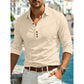 Men's Long Sleeve Button-Up Collared Shirt