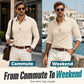 Men's Long Sleeve Button-Up Collared Shirt