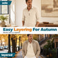 Men's Long Sleeve Button-Up Collared Shirt