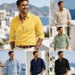 Men's Long Sleeve Button-Up Collared Shirt