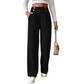 Must-Have🔥👖 Tailored High-Waist Trousers with 4 Metallic Buttons – Sculpted Waist & Wrinkle-Resistant Comfort for Work or Weekend