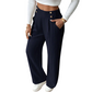 Must-Have🔥👖 Tailored High-Waist Trousers with 4 Metallic Buttons – Sculpted Waist & Wrinkle-Resistant Comfort for Work or Weekend