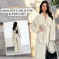 Bestseller🏆 V-Neck Set with Wide-Leg Trousers – Timeless Design & Soft Comfort for Work or Weekend
