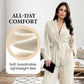 Bestseller🏆 V-Neck Set with Wide-Leg Trousers – Timeless Design & Soft Comfort for Work or Weekend