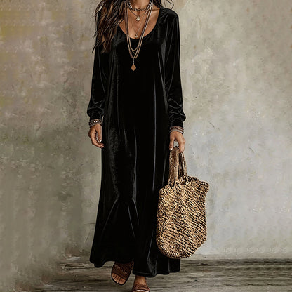 Women's Elegant Long Sleeve Maxi Dress