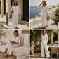 Trending Now👚👖 Long-Sleeve Top & Wide-Leg Pants Set – Soft Drape & Effortless Style for Any Occasion