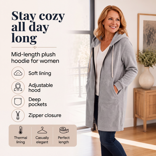 🔥This Week's Special Price:$25.99!!🔥Women Casual Zip up Fleece Hoodies