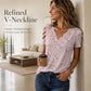 Bestseller🏆 Scalloped Heart Print Top👚Breathable Comfort & Versatile Style in 6 Colors