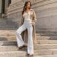 ☀️👖New Arrivals - High-Rise Flared Trousers – Flowing Drape & Versatile Style for Any Casual Occasion