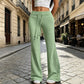 ☀️👖New Arrivals - High-Rise Flared Trousers – Flowing Drape & Versatile Style for Any Casual Occasion
