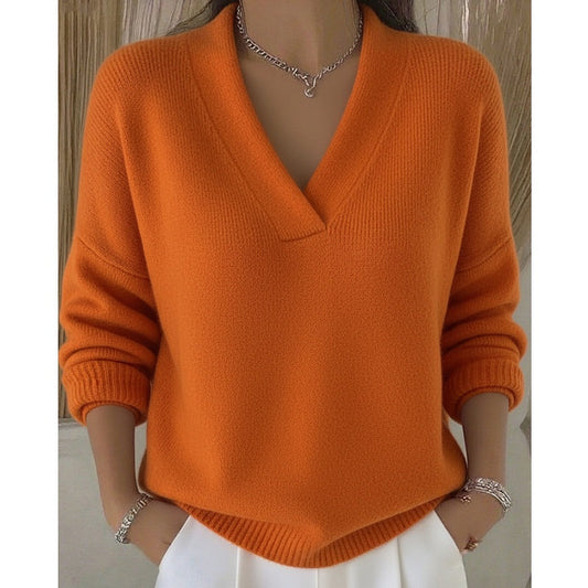 Cozy V-Neck Sweater for Casual Wear