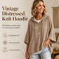 Must-Have🔥👚 Oversized Knit Hoodie with Drawstring