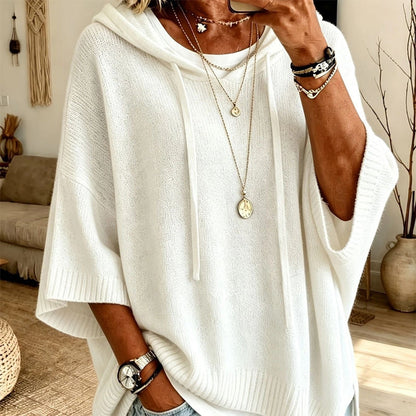 Must-Have🔥👚 Oversized Knit Hoodie with Drawstring