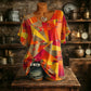 👚New Arrivals - Cooling Fabric V-Neck Top with Artistic Print – Wrinkle-Resistant & Soft Touch for All-Day Wear