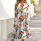 ✨Trending Now 👗 Women's Short Sleeve Printed Dress with Pockets