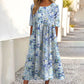 ✨Trending Now 👗 Women's Short Sleeve Printed Dress with Pockets
